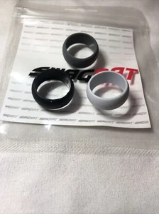 Anillo de boda de silicona gruesa Swagmat negro y gris premium talla 7,5 3 piezas militar - Imagen 1 de 5