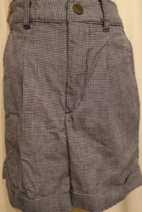 Izod Boys Black and White Checkered Shorts Sz 5 Regular - Picture 1 of 3