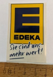 Aufkleber Sticker Edeka Logo Supermarkt Sie sind uns mehr wert Retro E - Bild 1 von 1