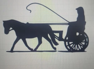 PONY HORSE Box TRAILER, VAN CAR DECALS VINYL GRAPHICS STICKER Designs gift CART - Picture 1 of 1