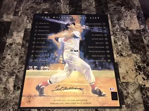 Ted Williams Signed 16x20 Poster Photo Print Boston Red Sox Baseball Beckett BAS - Picture 1 of 7