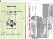 Two (2) Alpa Reflex Camera brochures.