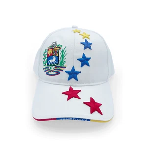 Z Zelvox Venezuelan Classic Baseball Cap, Unisex, Adjustable, WHITE - Picture 1 of 7