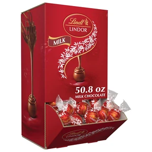 LINDOR Milk Chocolate Candy Truffles, Milk Chocolate with Smooth, Melting Truffl - Picture 1 of 10