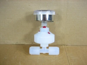 Medidor de presión Mykrolis 0-60 PSI con camiseta Furon PFE en línea 3/8 - Imagen 1 de 4