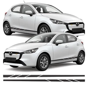 Kit Vinile Adesivi Grafica Strisce Laterali Taglio Slash Adatto Mazda 2 - Foto 1 di 5