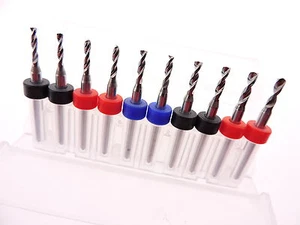 1.8mm to 2.50mm CNC PCB FR-4 Drill Bits Modeling Trains Cars Boats 3.175mm shank - Picture 1 of 1