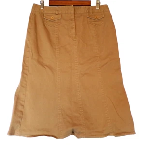 PECK & PECK WEEKEND Size 12 Long Denim Maxi Skirt Boho Western Medium Wash - Picture 1 of 7