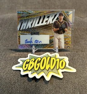 2023 Leaf Baseball Zach Qin 1/1 Gold Thrillerz - Picture 1 of 2