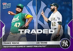 2022 Topps Now 629 Montas & Trivino intercambiados Yankees de Nueva York # 09/25 - ¡Envío gratuito! - Imagen 1 de 2