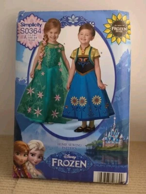 Disfraz para niño Simplicity S0364 0364 1097 patrón Disney tema congelado talla 3-8 UC Foto 1 de 3