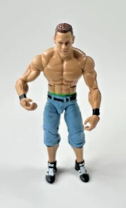 Figura de acción Mattel WWE 2011 John Cena 7" pantalones cortos azules zapatos negros - Imagen 1 de 5