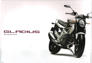 Suzuki SFV650 Gladius World Sales Brochure SFV650K9 2009 - Picture 1 of 4
