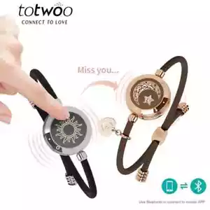 Long Distance Touch Light Up&Vibrate Bracelets for Couples, Long Distance - Picture 1 of 30