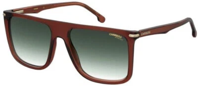 ÓCULOS DE SOL CARRERA MARROM CLARO E DOURADO VERDE RETANGULAR 278/S 09Q9K 58 16 145 - Imagem 1 de 2