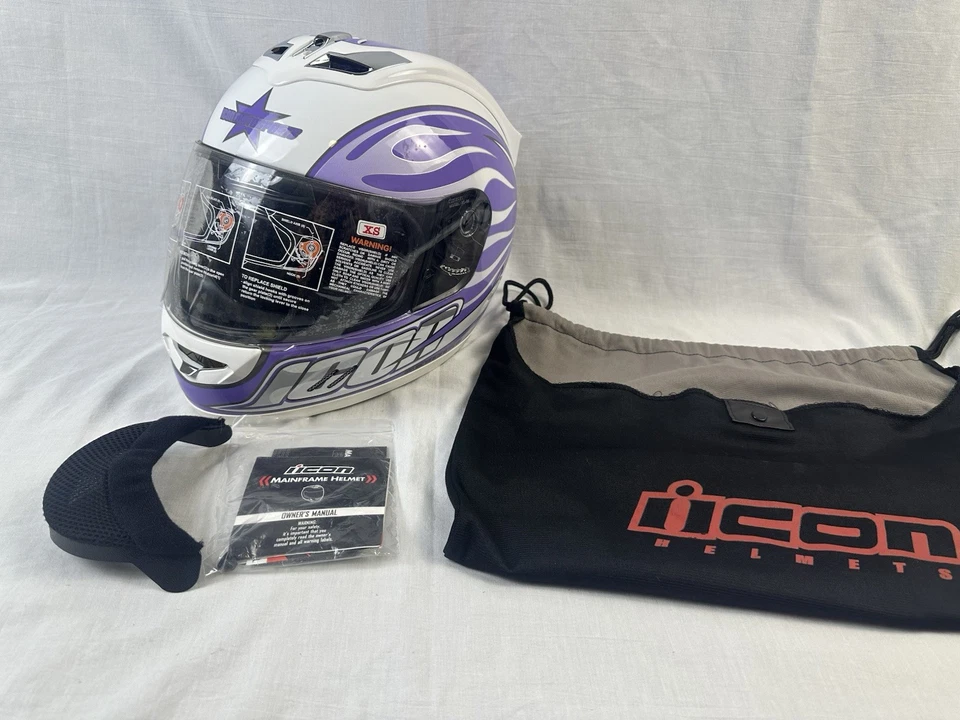 Casco de moto Icon mujer talla XS Foto 1 de 4