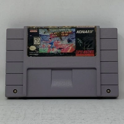 International Superstar Soccer Super Nintendo SNES Cart Only Label Wear - Image 1 of 4