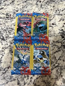 2014 Pokemon Card - XY Base Set ~ 3 Cards Per Pack (Set of 4) New RARE - Picture 1 of 6