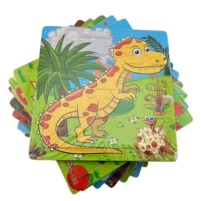 9 Mini Wooden Children’s Jigsaw Puzzles Animal Themed - 16 Pieces Each - Image 1 of 4