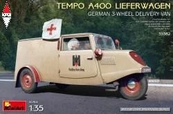 MINI ART 1/35 TEMPO A400 LIEFERWAGEN. GERMAN 3-WHEEL DELIVERY VAN - Immagine 1 di 1