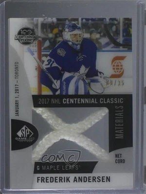 2017 SP Game Used NHL Centennial Classic Material Net Cord /35 Frederik Andersen - Image 1 of 2
