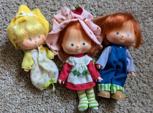 Strawberry Shortcake Huckleberry Pie And Butter Cookie Dolls 1979 - Picture 1 of 10