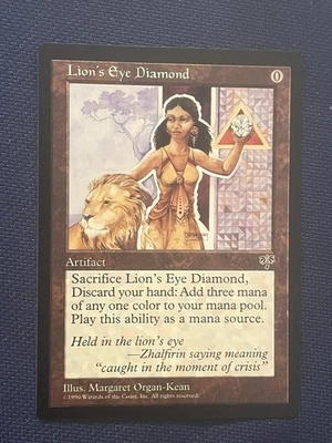 mtg 1996 mirage lion's eye diamond - Image 1 of 4
