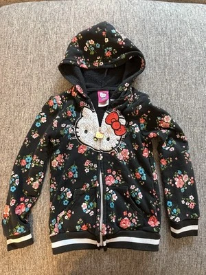 Sudadera con capucha y cremallera completa Hello Kitty para niñas talla 6 Foto 1 de 4