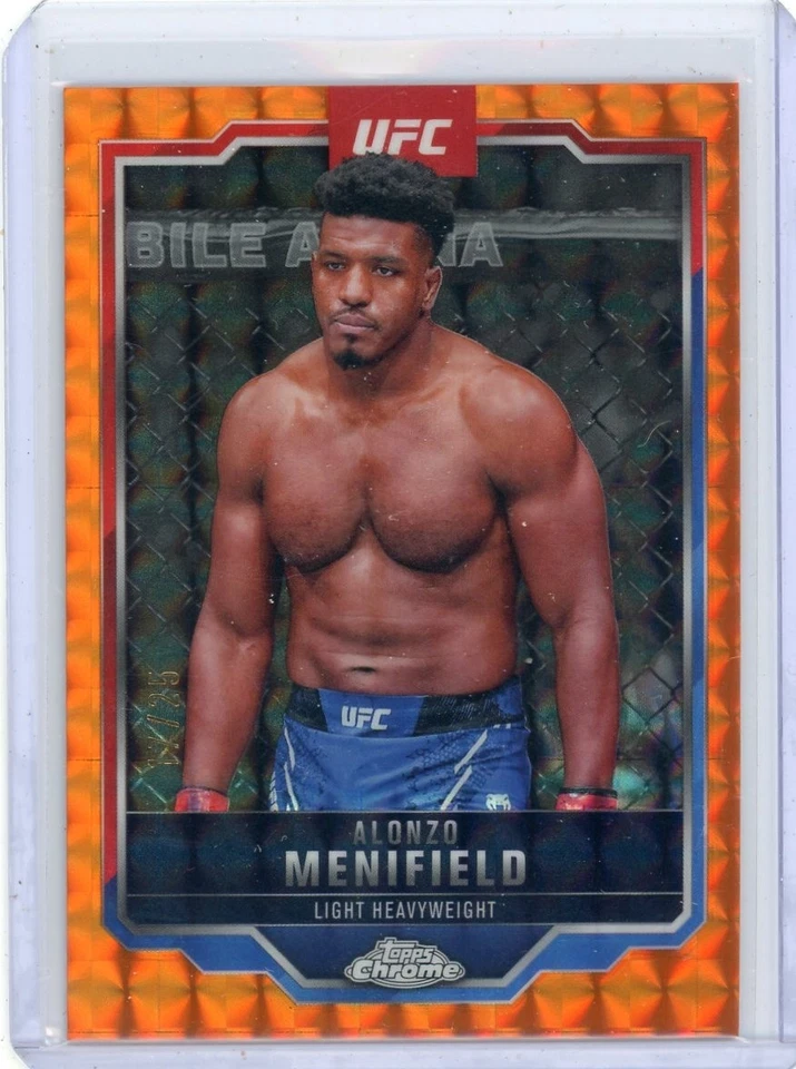 2025 Topps Chrome Geometric Orange /25 ALONZO MENIFIELD No. 159! - Image 1 of 2