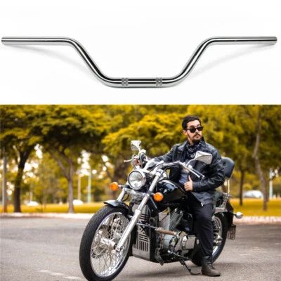 Barra de arrastre de manillar de motocicleta cromada de 7/8" para Suzuki SV650 SV650S SV1000 SV1000S Foto 1 de 4