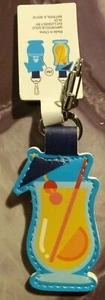ALDI Quarter Slot Mixed Drink Shaped Key Fob Chain Ring Tag Holder NEW - Picture 1 of 2