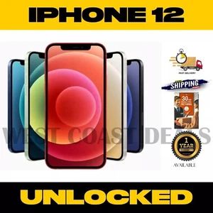 New Apple iPhone 12 64GB Factory Unlocked T-Mobile AT&T Verizon Smartphone - Picture 1 of 21
