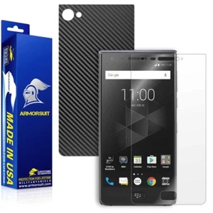 ArmorSuit Blackberry Motion Screen Protector + Black Carbon Fiber Skin Film USA - Picture 1 of 6