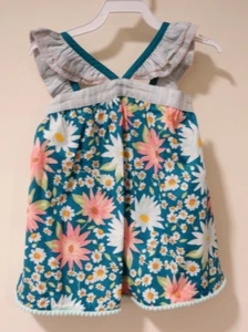 NWT Matilda Jane Happy Florals Ruffle Strap Top Girl's Size 4 - Picture 1 of 2