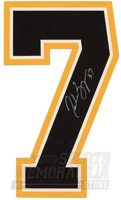 Patrice Bergeron Boston Bruins Firmado Autografiado #7 Visitante Jersey Número Foto 1 de 2