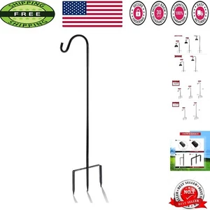 32-Inch Adjustable Shepherd Hook - Heavy Duty for Bird Feeders & Lanterns - Picture 1 of 8