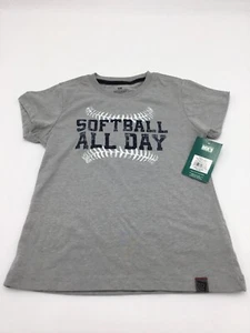 Ballpark Series SS Graphic Tee Softball All Day | Gray | Small - Picture 1 of 6