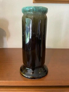 VTG Robinson Ransbottom Pottery RRP Co Roseville Ohio Green Drip Glaze Vase EUC - Picture 1 of 8
