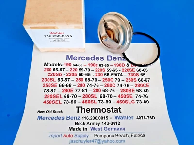 Mercedes Benz,190,200,220,230,250,280,450 Thermostat 71c Degrees See full apps - Image 1 of 4