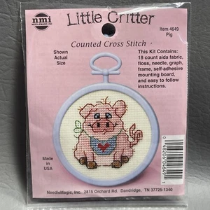 Gezähltes Kreuzstich-Set 4699 Schwein kleines Tier NMI NMI NOS Bauernhof Tier Kinderzimmer - Bild 1 von 8