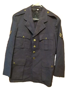 1949 US Air Force Men's Dress Blue Jacket Size 41PR 100% Wool - Picture 1 of 7