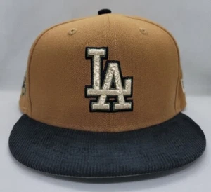 NEW ERA 9FIFTY SNAPBACK HAT. MLB. LOS ANGELES DODGERS. TAN. - Picture 1 of 7