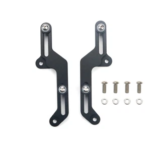2X Black Aluminum Windscreen Adjusters Windshield Bracket For Honda CB500X 13-16 - Picture 1 of 8