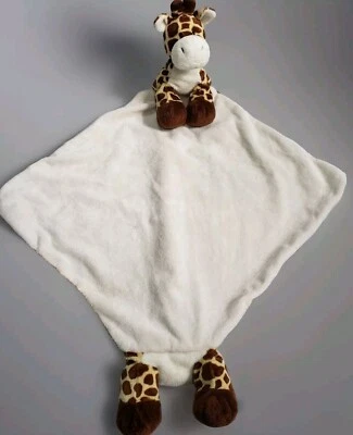 RARA Manta de Seguridad Tylux Jirafa Lovey 2009 Cabeza Pies Marrón Safari Selva Foto 1 de 4