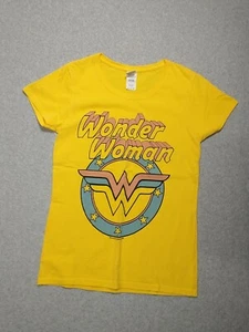 Wonder Woman Woman's Small Yellow T-shirt - Picture 1 of 6