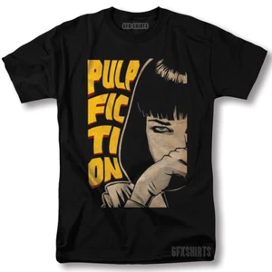 Pulp Fiction Shirt Poster Film Klassiker Vintage Grafikdesign T-Shirt - Bild 1 von 1