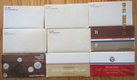 1966 to 2022 United States Mint Uncirculated Mint Sets Complete Run of 53 Sets Cover