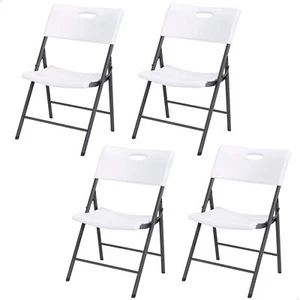 Lifetime 80739 Pack Folding Chairs, White x 4 - Picture 1 of 8