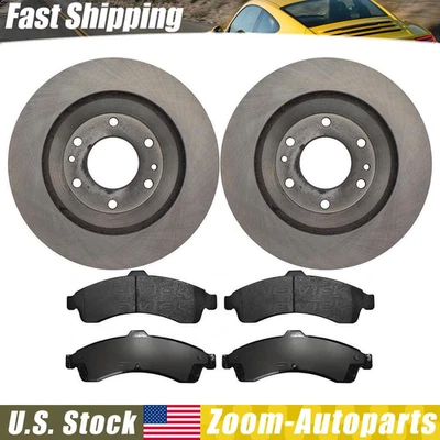Front Brake Kit Rotors & Pads for 2002 2004 2005 Chevrolet Trailblazer - Image 1 of 4