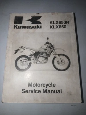 Kawasaki KLX650R KLX650 Year 1993 Genuine Workshop Manual - Image 1 of 3